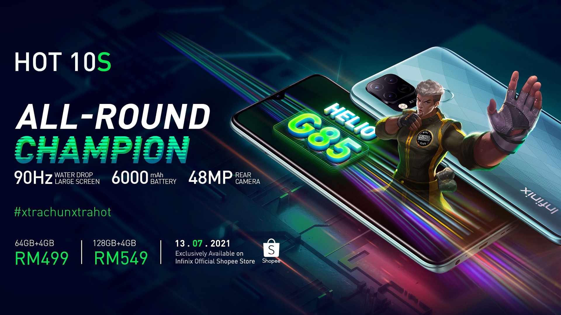 Infinix Hot 10S With 6,000mAh Battery Starts From RM499 in Malaysia
