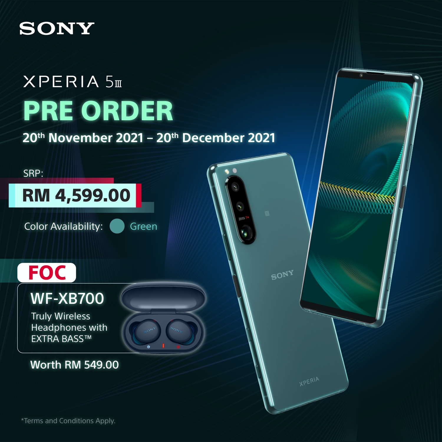 Sony Xperia 5 III Malaysian Pre-Orders Open for RM4,599 – Early Birds Get RM549 Earbuds