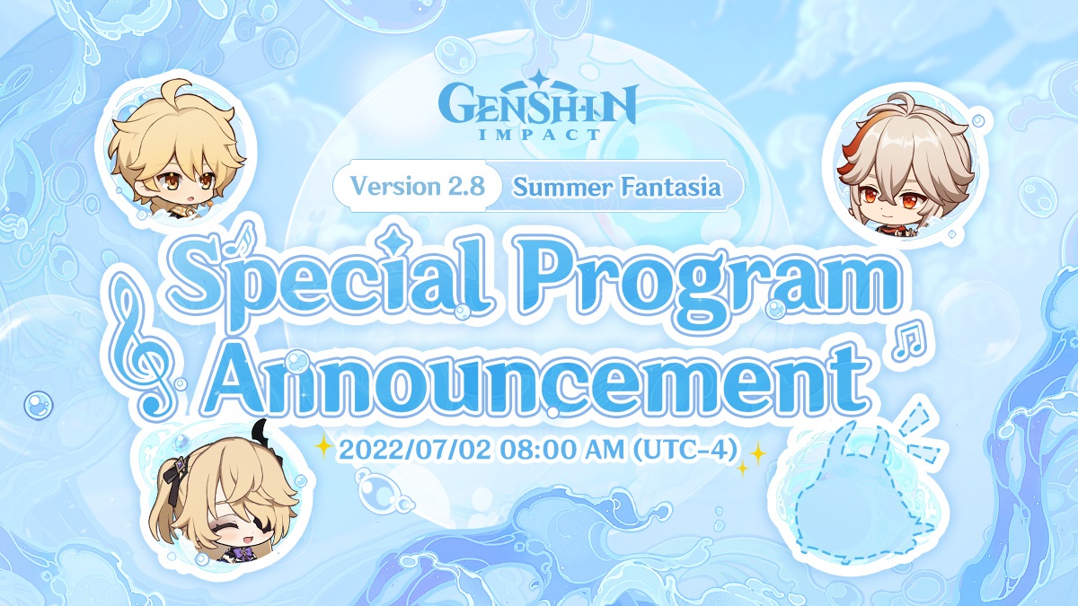 Genshin Impact 2.8 Livestream Set for 2 July – Kazuha Banner Rerun?