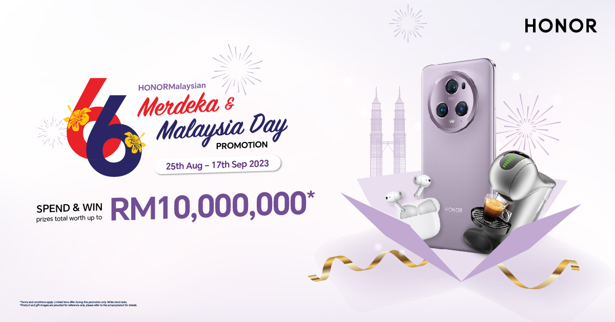Honor Magic 5 Pro Coral Purple Available in Malaysia 25 August – RM10 Million Prizes up for Grabs