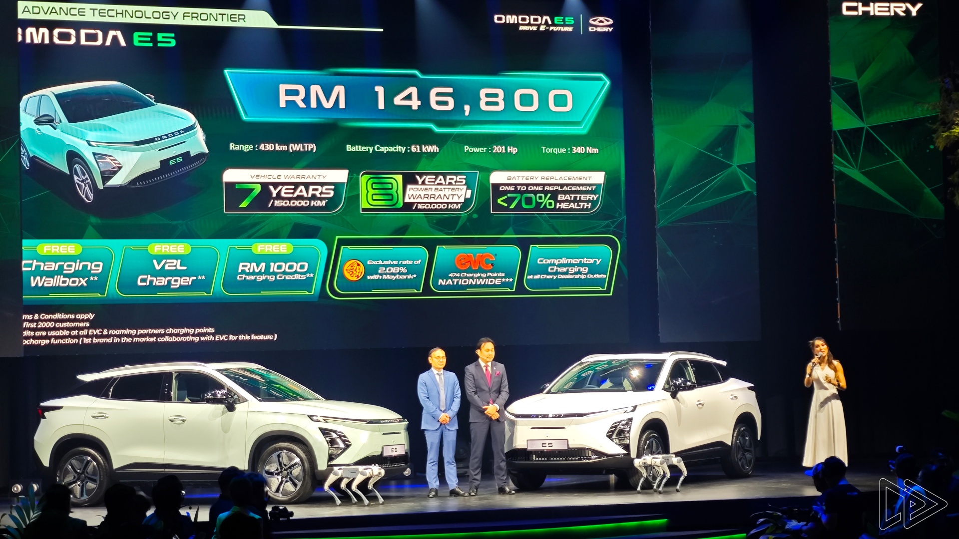 Chery Omoda E5 EV Launched in Malaysia – 204PS/340Nm, Up to 430km Range, RM147k