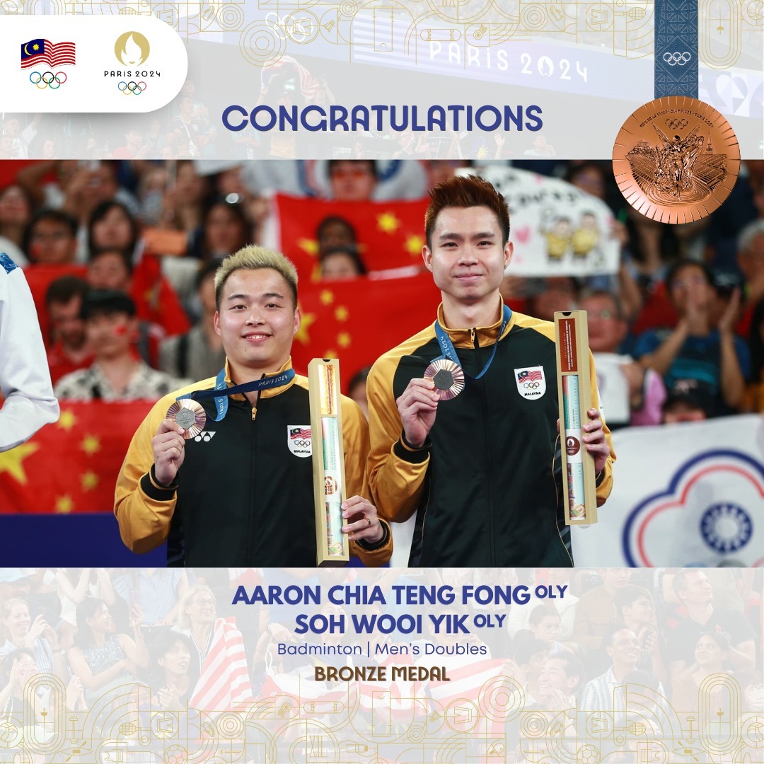Aaron-Wooi Yik Bring Home Olympic Bronze, Winning Chery Tiggo 7 Pro