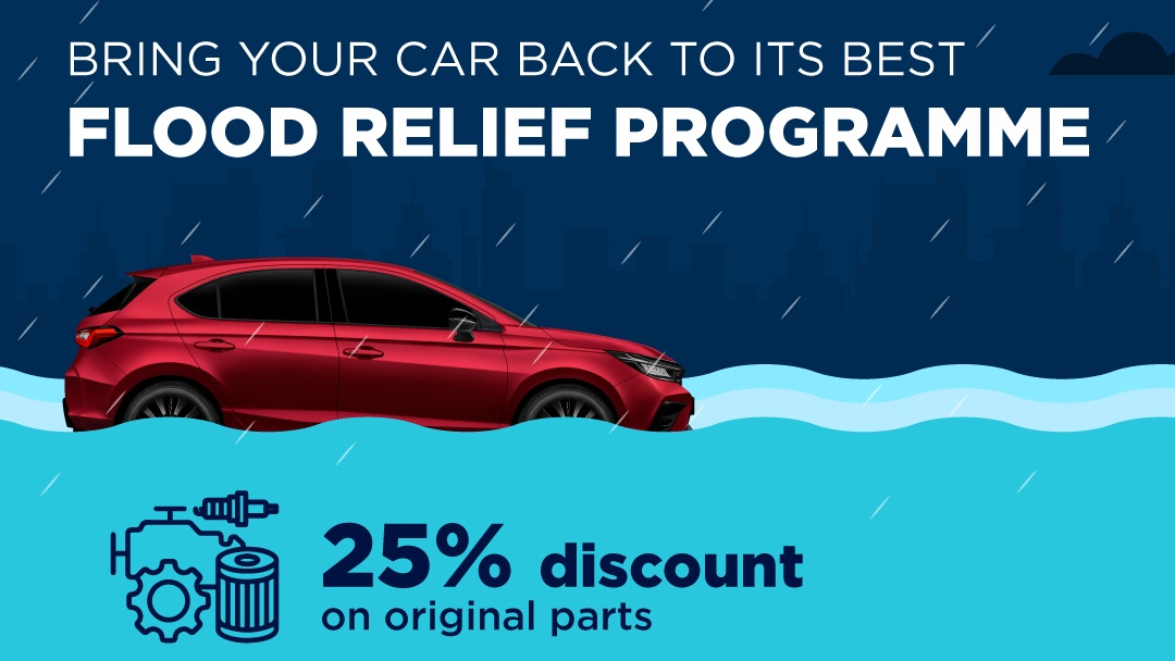 Honda Malaysia 2024 Flood Relief Programme – 25% Discount on Parts
