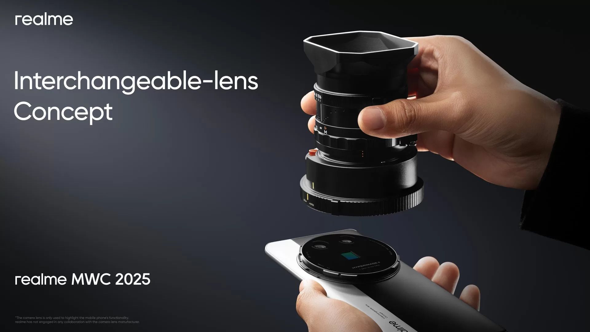 Realme Unveils Interchangeable Lens Concept at MWC 2025