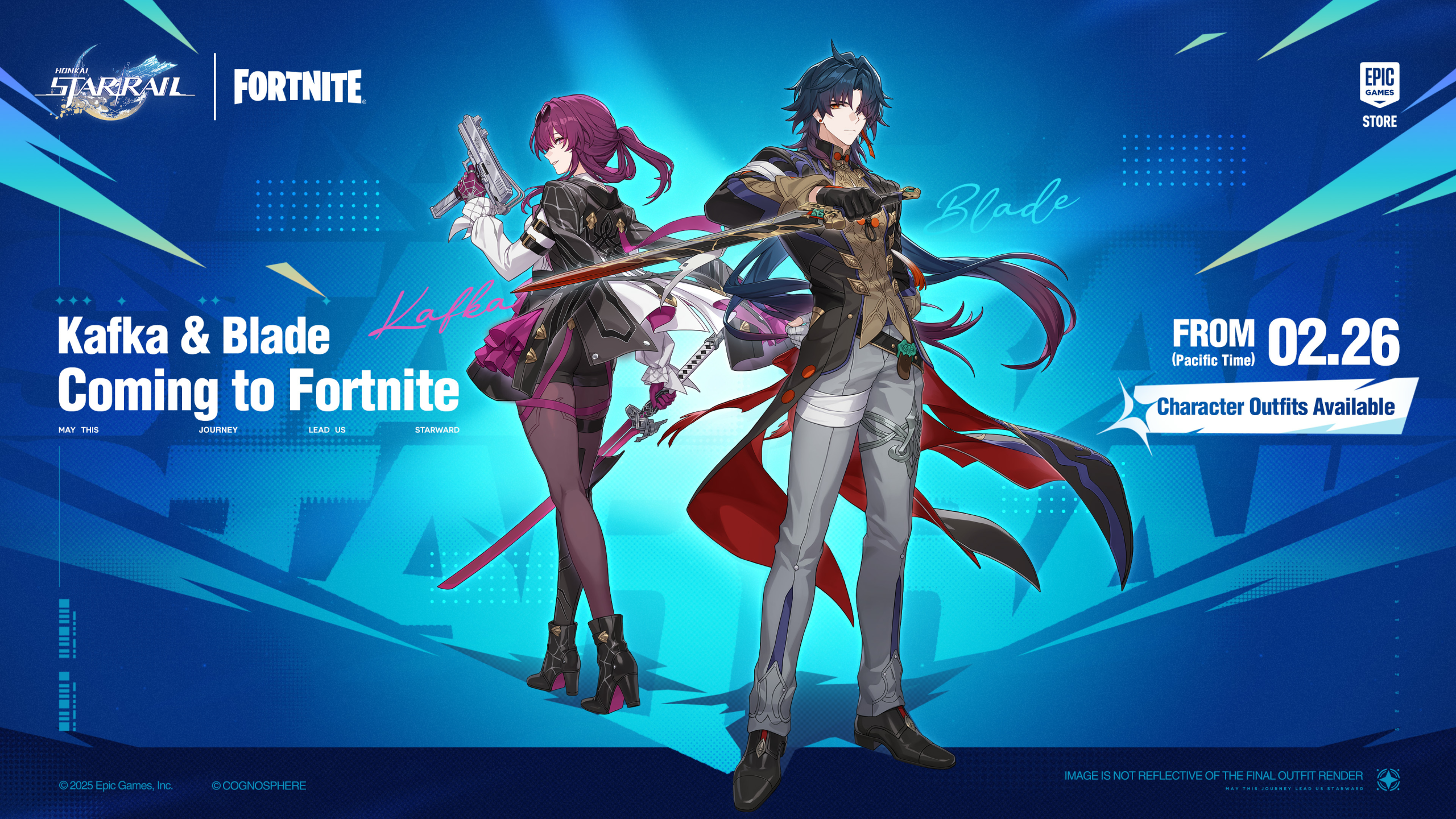 Honkai: Star Rail x Fortnite Collaboration Introduces Kafka and Blade Skins