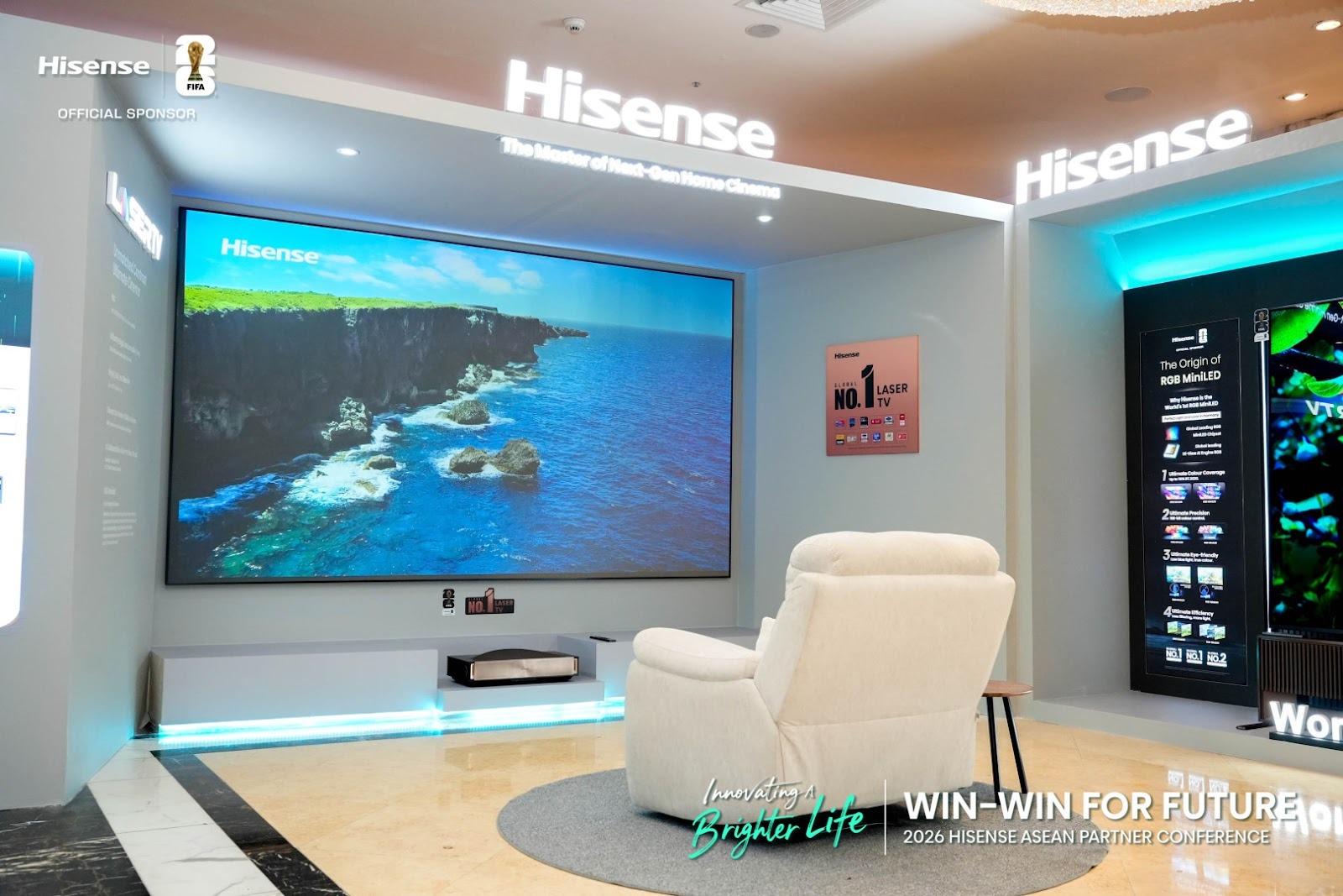 Hisense Launches 116-Inch RGB MiniLED TV and Laser Cinema Projector Lineup